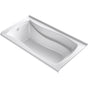 Kohler - Mariposa 66'' x 36'' alcove Heated BubbleMassageE air bath, left drain - White