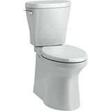 Kohler - Betello Two-piece elongated toilet with skirted trapway, 1.28 gpf - Ice Grey