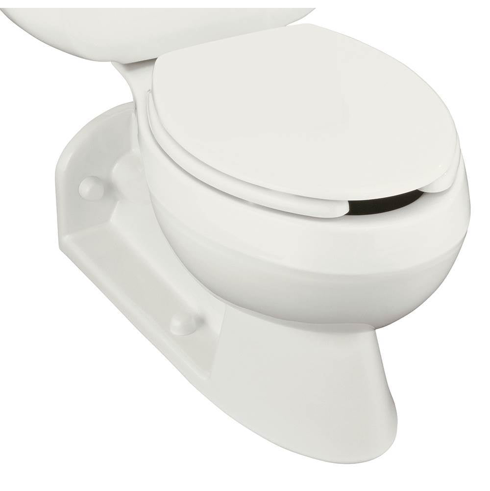 Kohler - BarringtonE Elongated rear outlet toilet bowl with antimicrobial finish, less seat - White