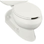 Kohler - BarringtonE Elongated rear outlet toilet bowl with antimicrobial finish, less seat - White