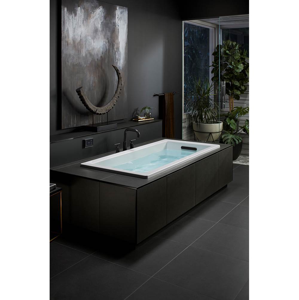Purist Deck-mount bath faucet trim with Lever handles
