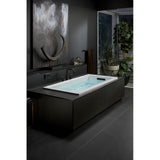 Purist Deck-mount bath faucet trim with Lever handles