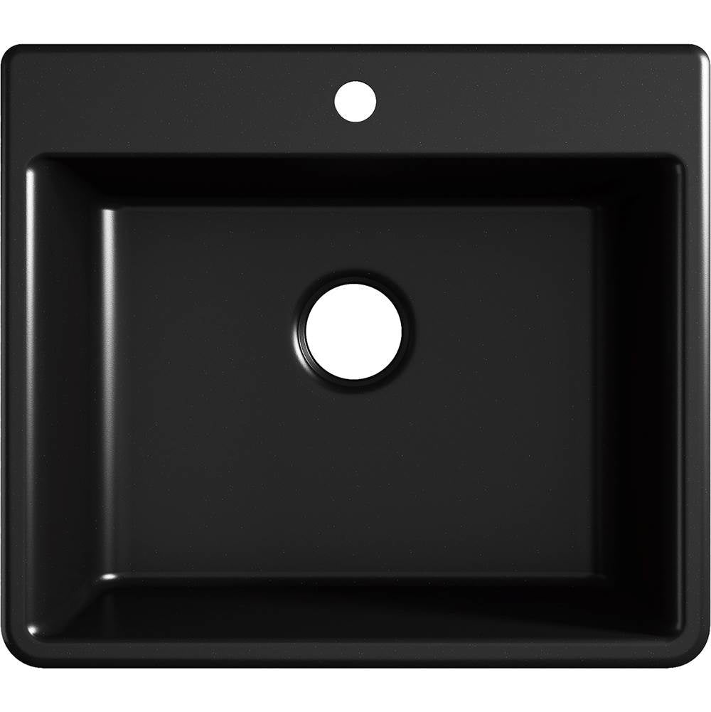 Kennon 25'' top-/undermount single-bowl kitchen sink