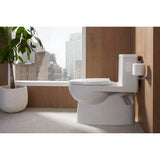 Reach One-piece compact elongated toilet with skirted trapway, 1.28 gpf