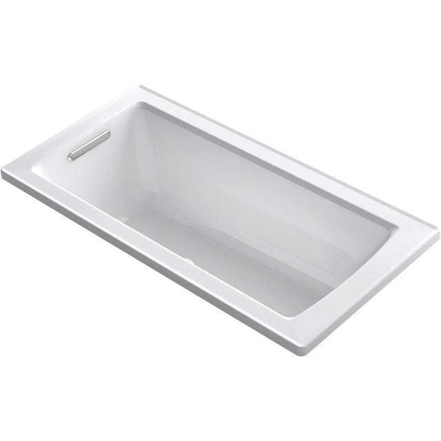 Kohler - Archer 60'' x 30'' drop-in Heated BubbleMassageE air bath with Bask heated surface - White