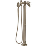 Kohler - Artifacts Floor-mount bath filler trim with handshower - Vibrant Brushed Bronze