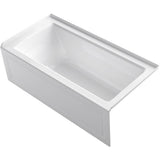 Kohler - Archer 60'' x 30'' alcove Heated BubbleMassageE air bath, right drain - White