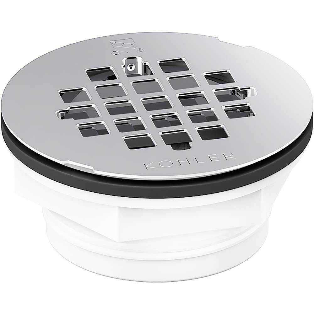 Kohler - Round PVC shower receptor drain - Polished Stainless