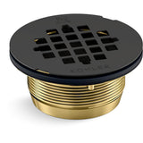 Kohler - Round brass shower receptor drain - Matte Black