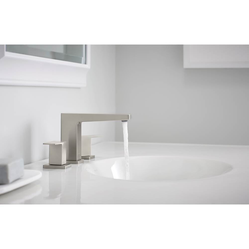 Honesty Widespread bathroom sink faucet, 0.5 gpm
