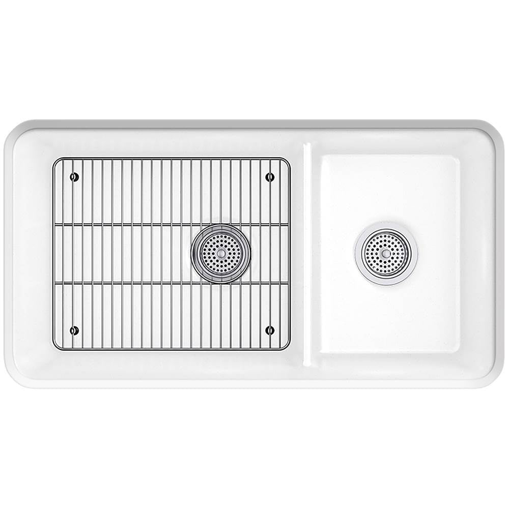 Cairn 33-1/2'' undermount double-bowl kitchen sink