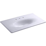 Kohler - Iron/Impressions 37'' Enameled cast iron vanity top with integrated oval sink - Lavender Grey