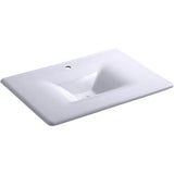 Kohler - Iron/Impressions 31'' Enameled cast iron vanity top with integrated rectangular sink - Lavender Grey