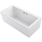Kohler - Stargaze 72'' x 36-1/4'' freestanding Heated BubbleMassageE air bath with Bask heated surface and straight shroud - White