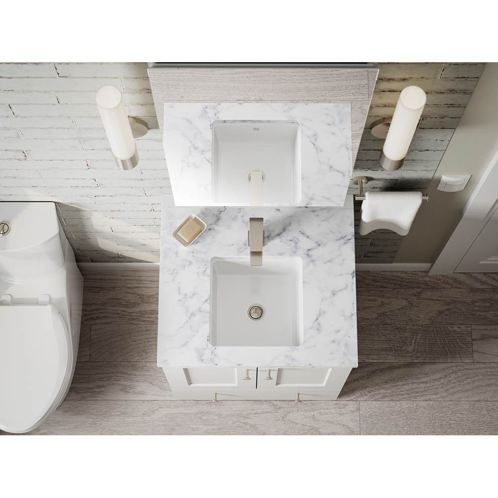 Verticyl 13'' square undermount bathroom sink