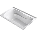 Kohler - Mariposa 60'' x 36'' alcove Heated BubbleMassageE air bath with Bask heated surface, right drain - White