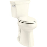Kohler - Highline Tall two-piece elongated toilet, 1.28 gpf - Biscuit
