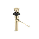 Kohler - Premier Pop-Up Drain Exposed With Overflow - Vibrant French Gold