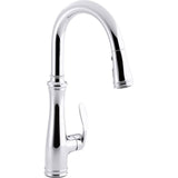 Bellera Pull-down kitchen sink faucet with three-function sprayhead