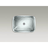 Inia 20-3/4'' rectangular drop-in bathroom sink, no overflow