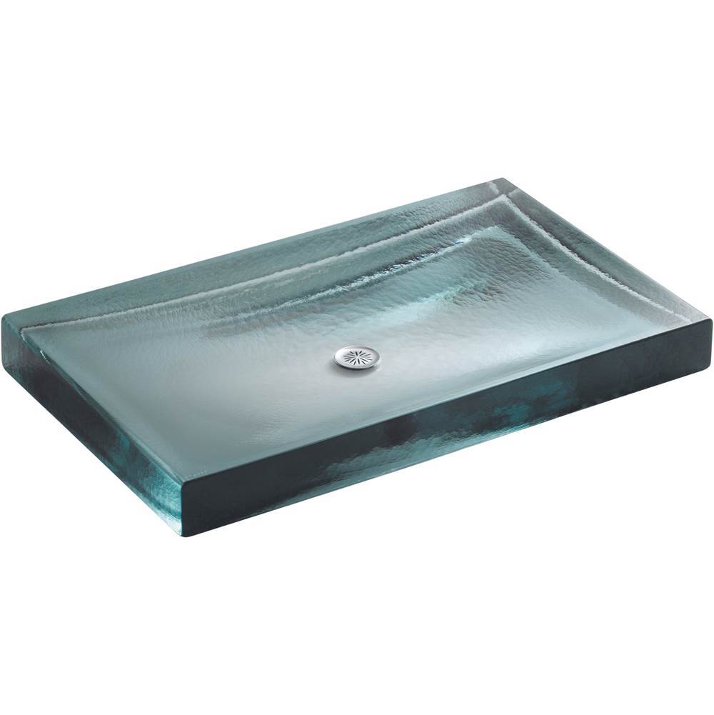 Kohler - Antilia 28-3/4'' rectangular vessel bathroom sink, no overflow - Ice