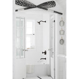 Artifacts Wall-mount bath spout with flare design