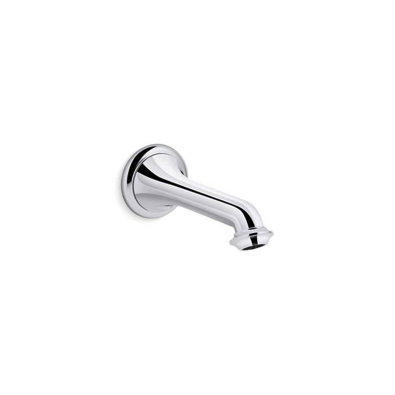 Artifacts Wall-mount bath spout with turned design