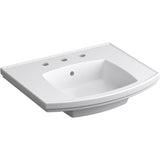 Kohler - Kelston 23-3/4'' rectangular pedestal bathroom sink - White