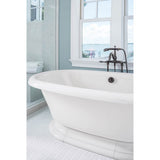 Artifacts 1-1/2'' pop-up bath drain for above- and through-the-floor freestanding bath installations