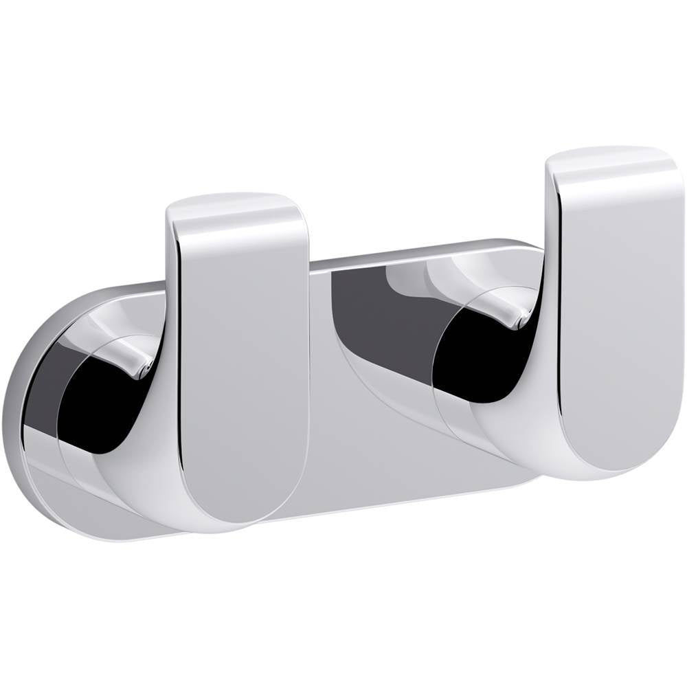 Kohler - Avid Double robe hook - Polished Chrome