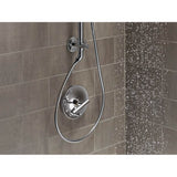 Purist Rite-Temp valve trim with push-button diverter and lever handle