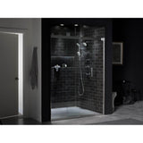 Composed MasterShower temperature control valve trim with lever handle