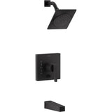 Kohler - Honesty Rite-Temp bath and shower trim kit with push-button diverter, 2.5 gpm - Matte Black