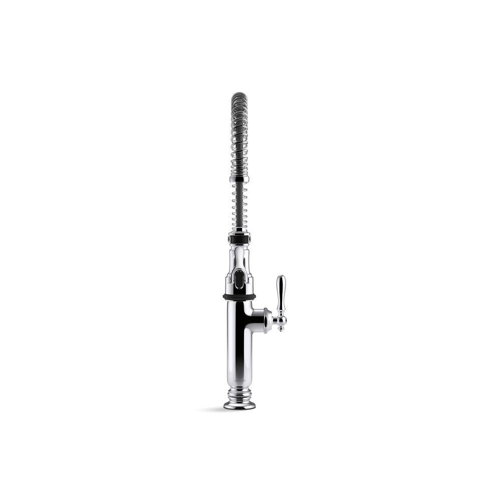 Tournant Semi-professional kitchen sink faucet with three-function sprayhead