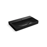 Kohler - Vox Rectangle Vessel Bathroom Sink With Single Faucet Hole - BlackBlack