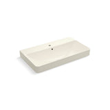 Kohler - Vox Rectangle Vessel Bathroom Sink With Single Faucet Hole - Biscuit
