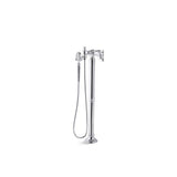 Artifacts Floor-mount bath filler trim with handshower