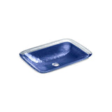 Kohler - Inia 20-3/4'' rectangular drop-in bathroom sink, no overflow - Opaque Sapphire
