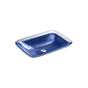 Kohler - Inia 20-3/4'' rectangular drop-in bathroom sink, no overflow - Opaque Sapphire