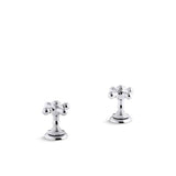 Artifacts Deck-mount bath faucet handle trim with Cross design