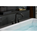Purist Deck-mount bath faucet trim with Lever handles