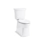 Kohler - Corbelle Tall two-piece elongated toilet with skirted trapway, 1.28 gpf - White