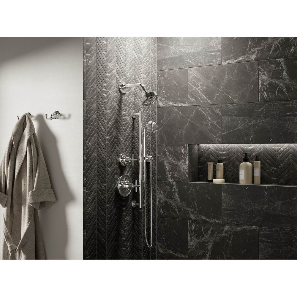 Purist Rite-Temp shower trim kit with cross handle, 1.75 gpm