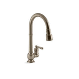 Kohler - Artifacts Pull-down kitchen sink faucet with three-function sprayhead - Vibrant Brushed Bronze
