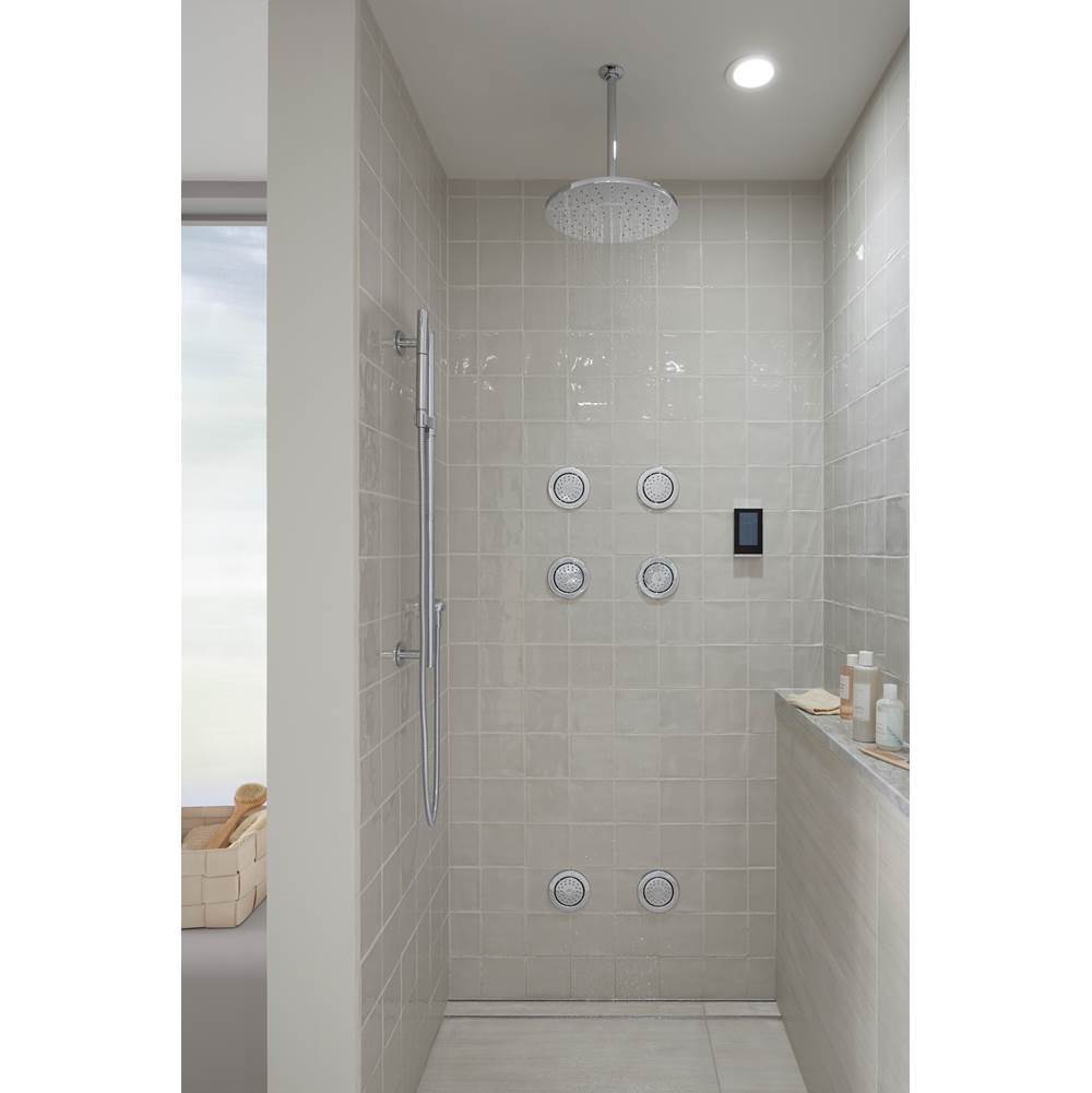 Contemporary Round 12'' single-function rainhead, 2.5 gpm