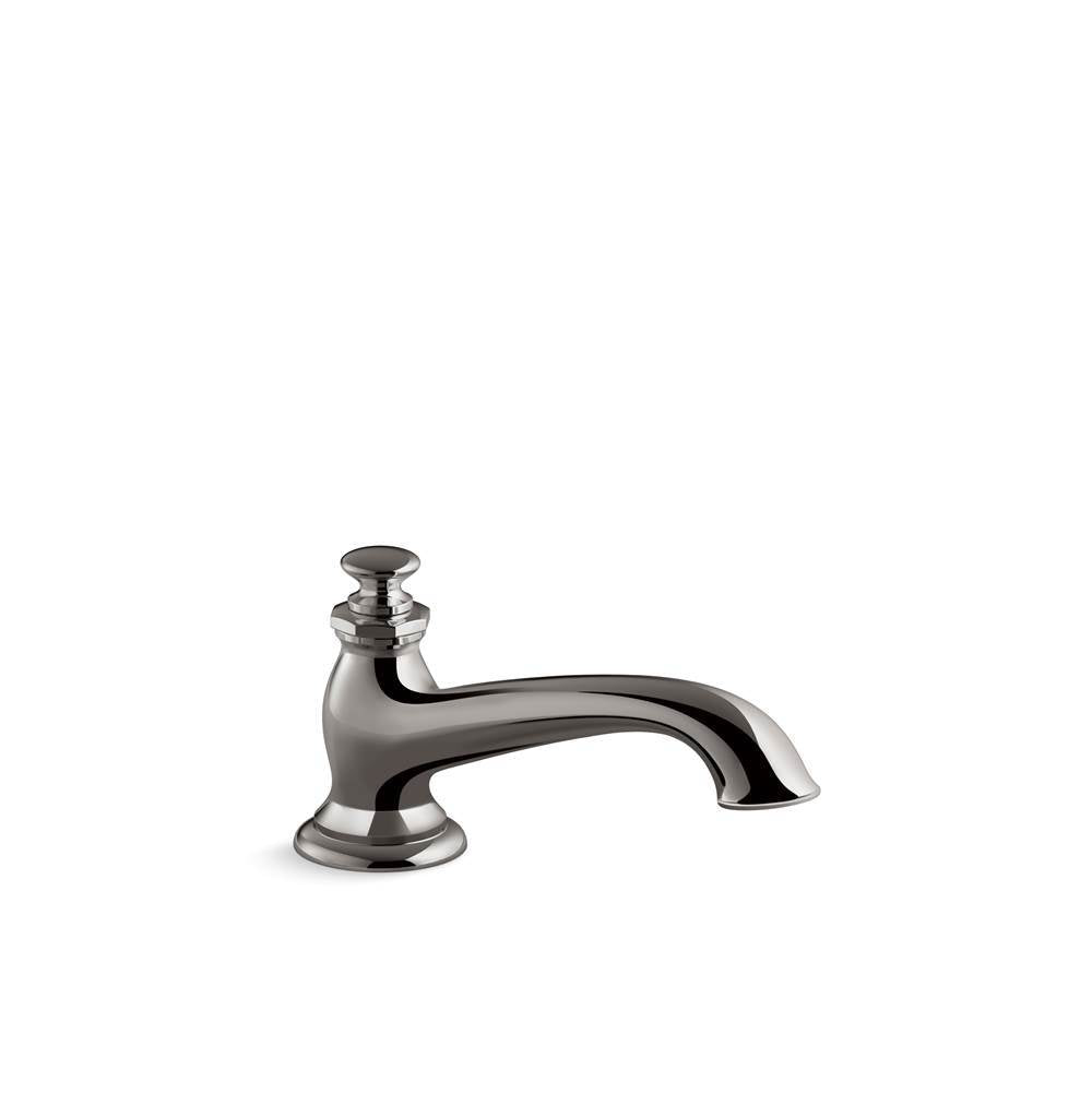 Kohler - Artifacts Deck-mount bath spout with flare design - Vibrant Titanium