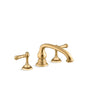 Kohler - Artifacts Deck-mount bath faucet handle trim with Lever design - Vibrant Brushed Moderne Brass