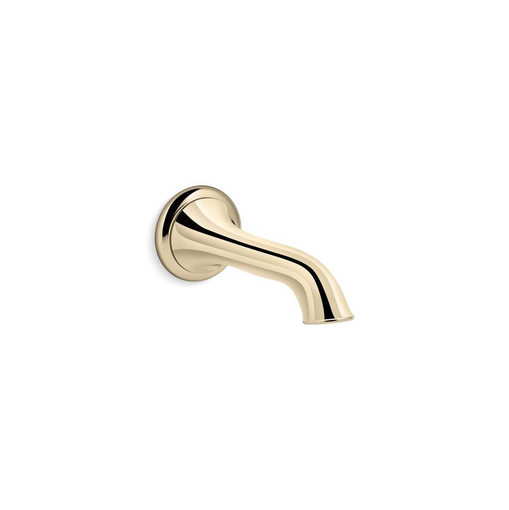Kohler - Artifacts Wall-mount bath spout with flare design - Vibrant French Gold