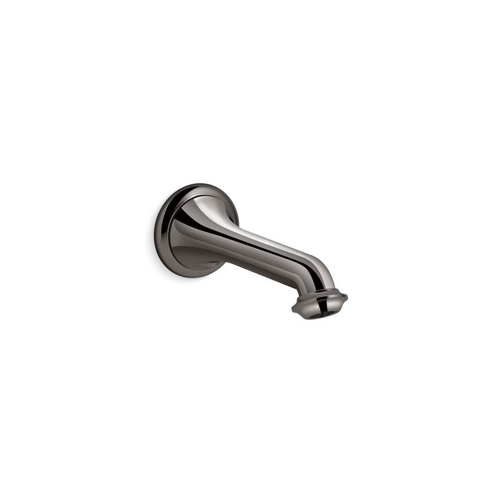 Kohler - Artifacts Wall-mount bath spout with turned design - Vibrant Titanium