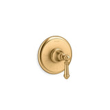 Kohler - Artifacts MasterShower temperature control valve trim with lever handle - Vibrant Brushed Moderne Brass